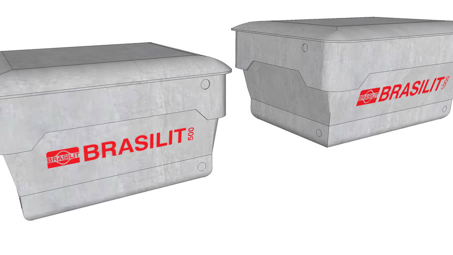 Caixa D gua Encaix vel De Fibrocimento Brasilit 500 1000L 3D