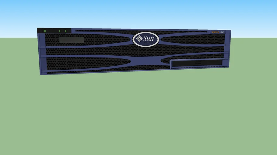 Sun Microsystems SunFire V240 blade server computer | 3D Warehouse