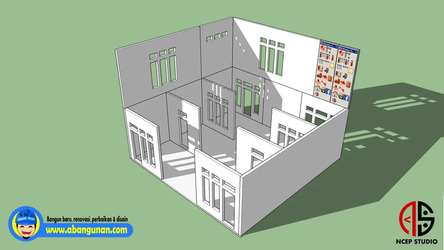 Model Dasar Grid Dinding 01-NC