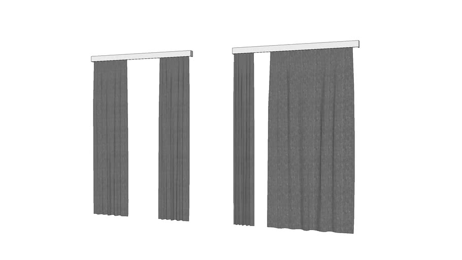 Shapespark low poly curtains kit | 3D Warehouse