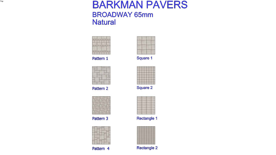 Barkman Broadway 65mm Pavers Natural