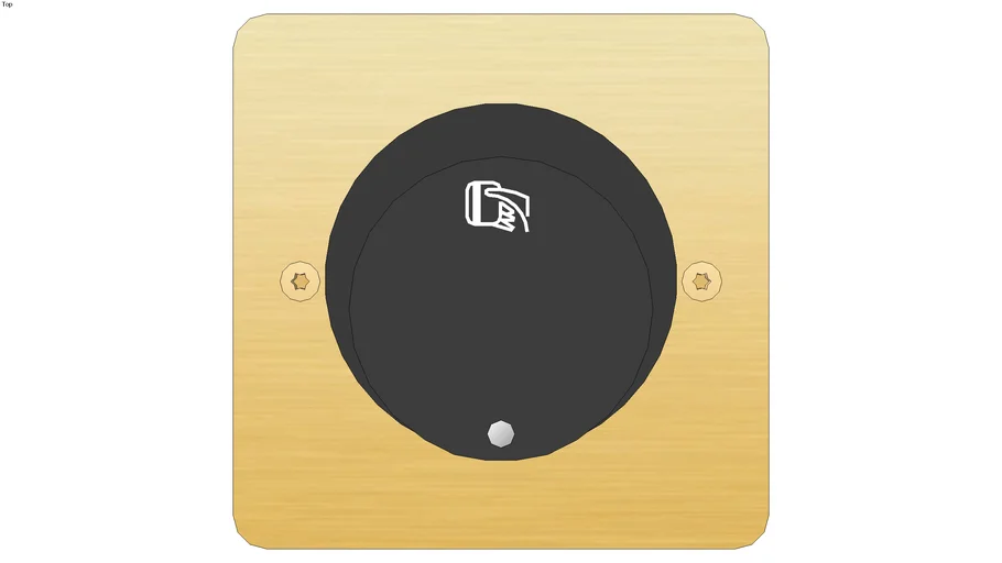 S800283C, Sequence5 KEY CARD SWITCH LIGHT W/LED 10A, Brushed Gold 3D