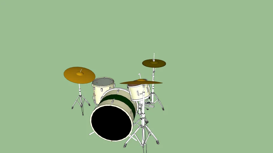 Drum set very detailed - - 3D Warehouse