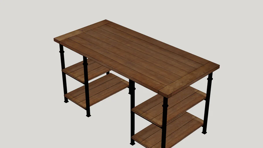 Zona Writing Desk 3D Warehouse