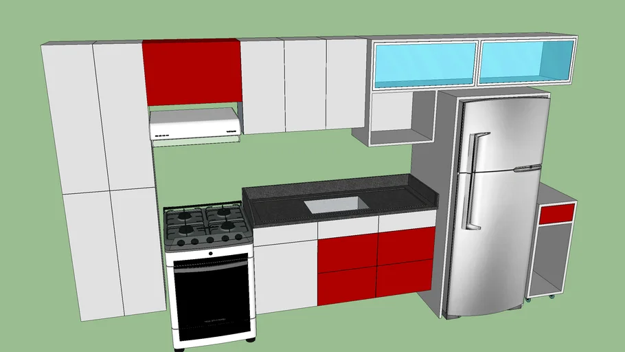 COZINHA LINEAR | 3D Warehouse