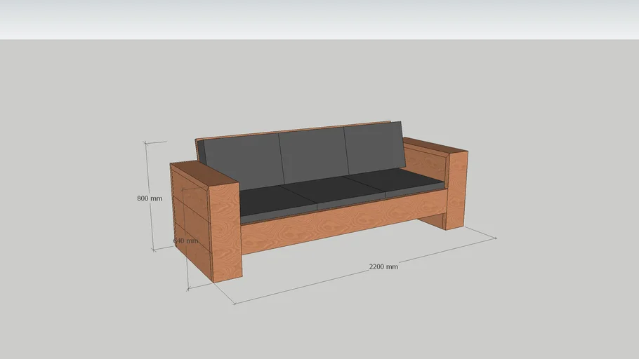 Lounge Couch | 3D Warehouse