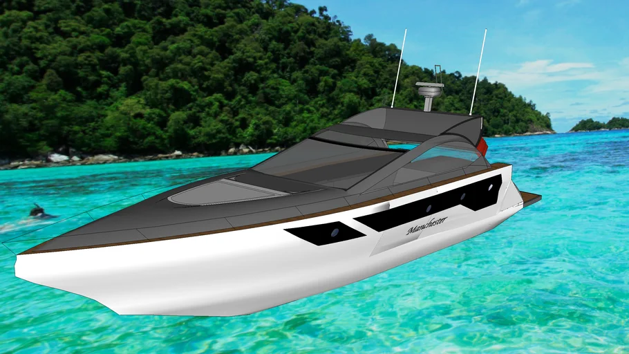 yacht sketchup model