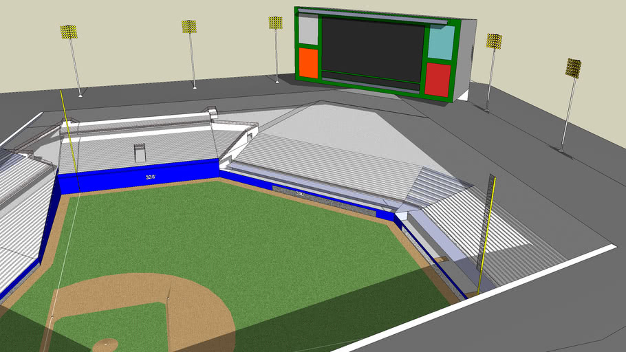 baseball field 3D Warehouse