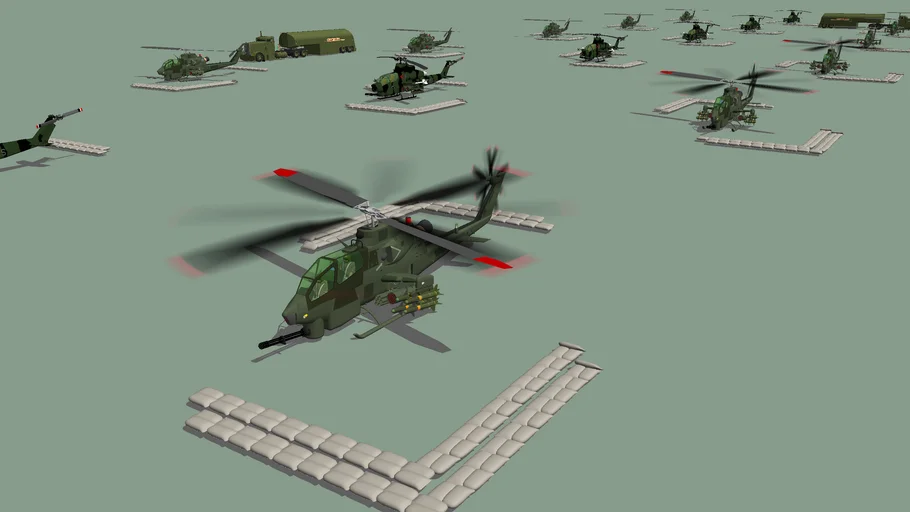 Vietnam_era+us+AH-1w+cobra+gunships
