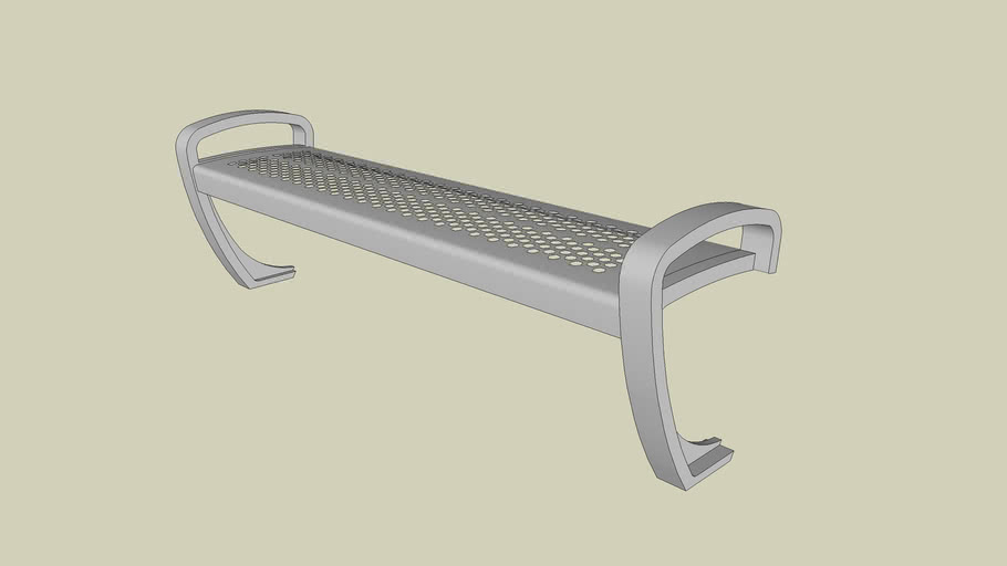 Forms+Surfaces Balance Bench, backless seat with stainless steel finish