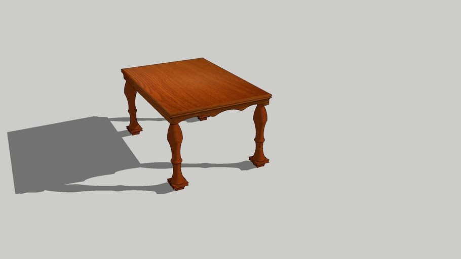 wooden table | 3D Warehouse