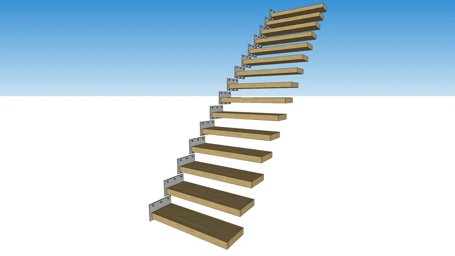 Metal & Wood Stair - steps