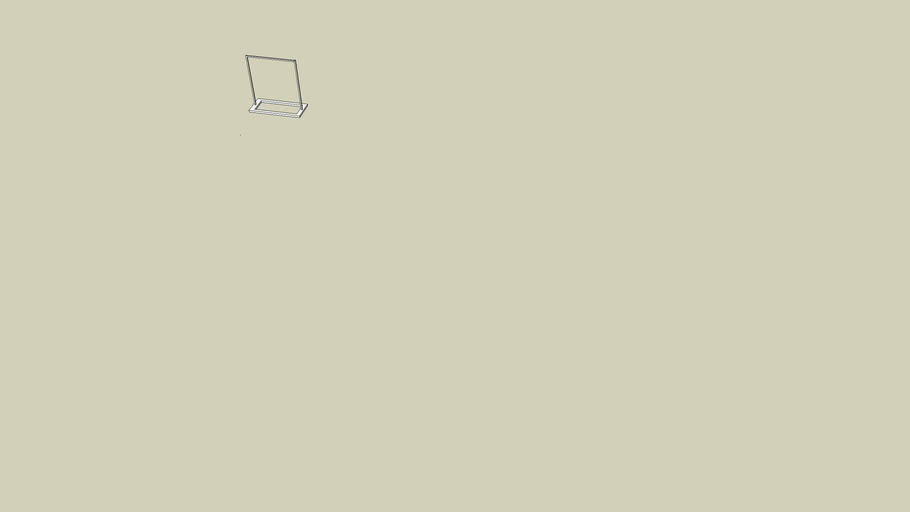 Generic representation of a rolling garment rack | 3D Warehouse