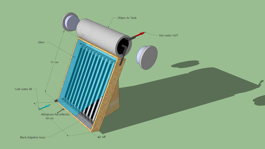 Solar water heater 3D Warehouse