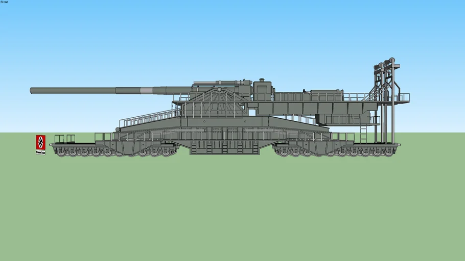 schwerer gustav WIP - 3D model by electronicfox (@electronicfox