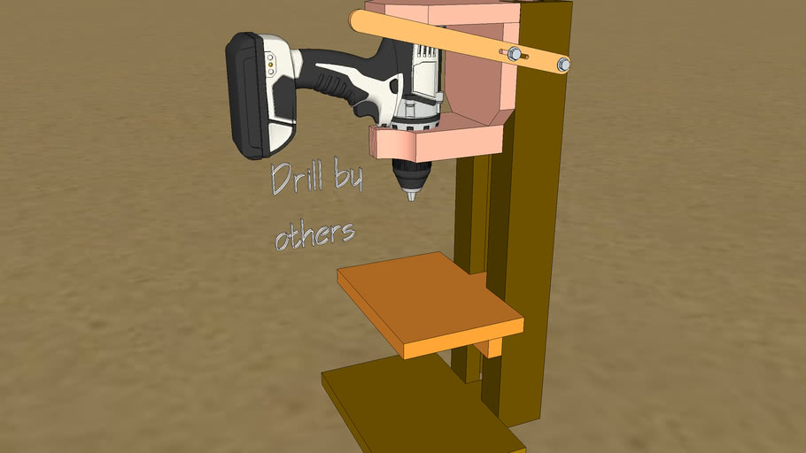 Drill & Mounting bracket 3D Warehouse