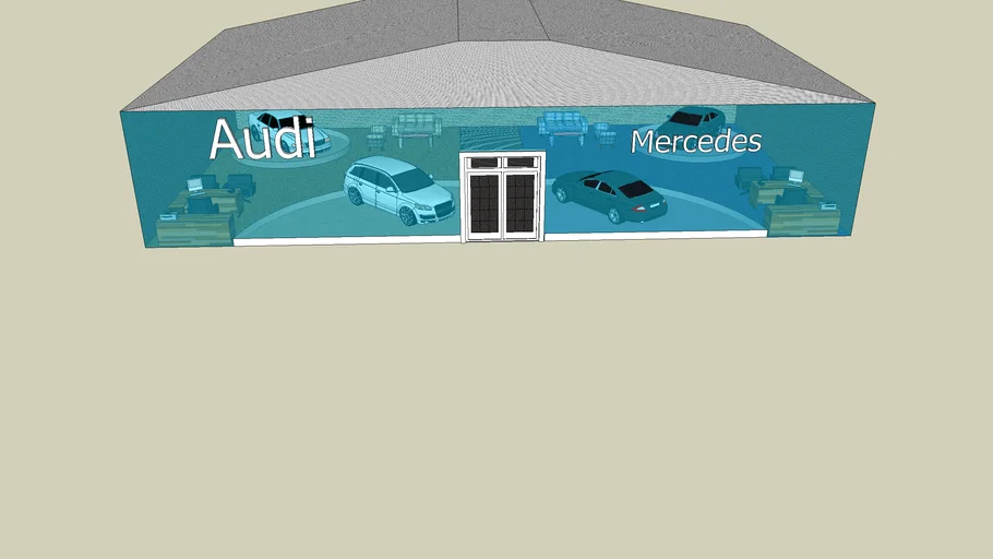 mercedes and audi showroom | 3D Warehouse