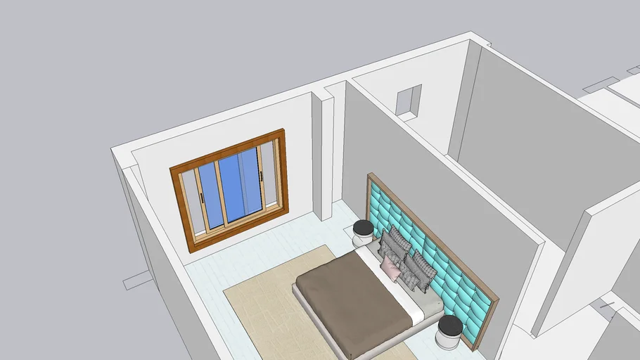 BED CUSHION SET 3D Warehouse