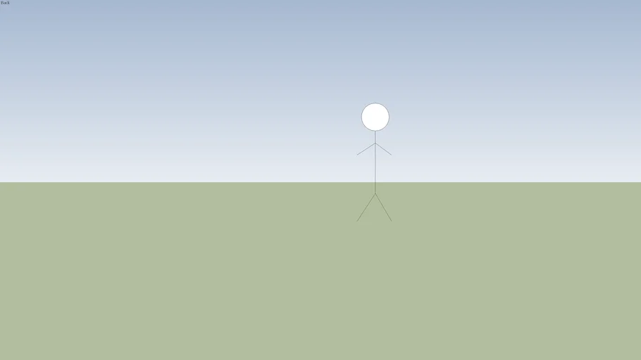 6 foot 5 stick figure human reference | 3D Warehouse