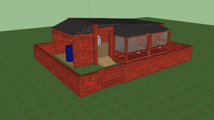 All In One Chicken Coop | 3D Warehouse