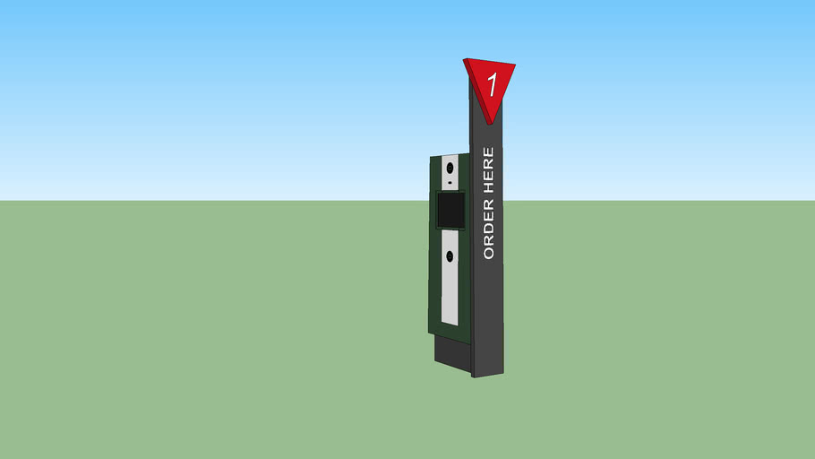 McDonald's drive thru order display 3D Warehouse