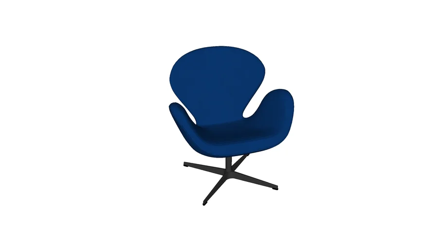 Arne Jacobsen Swan Chair Blue 3D Warehouse