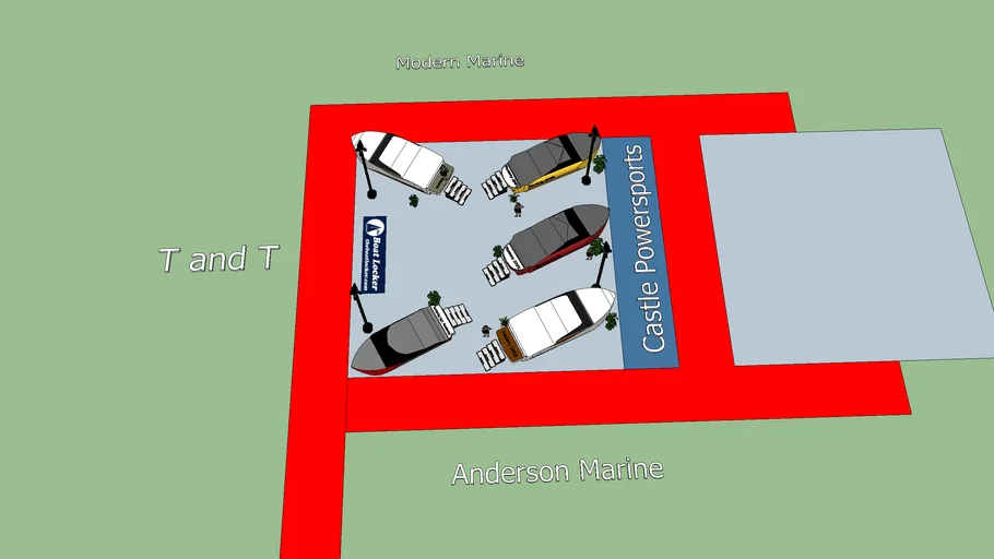 The Boat Locker Nashville Boat Show setup Monterey Boats 3D Warehouse