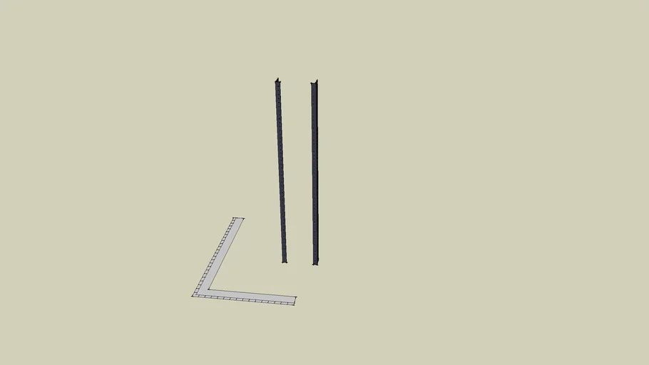 18U Rack Rail | 3D Warehouse