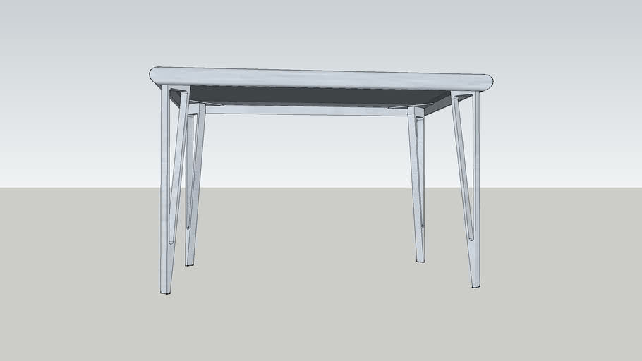 VIKA LAURI IKEA desk with VIKA INGE table legs 3D Warehouse