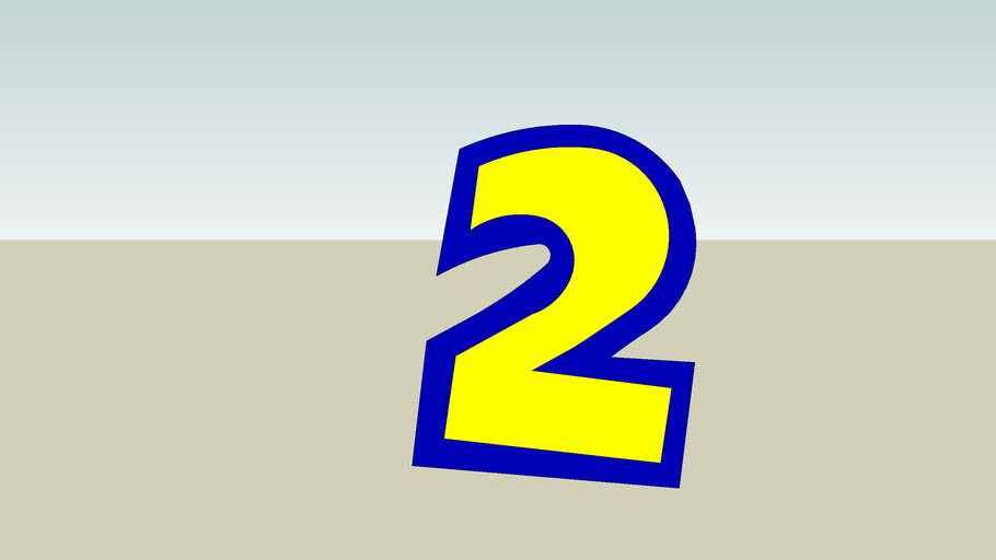 2 from Toy Story 2 Logo 3D Warehouse
