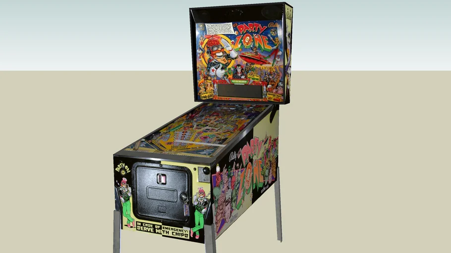 Party Zone pinball machine 3D Warehouse