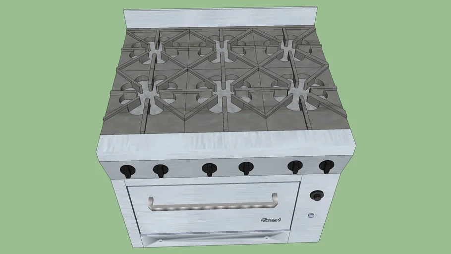 Quest 6 Burner range 3D Warehouse