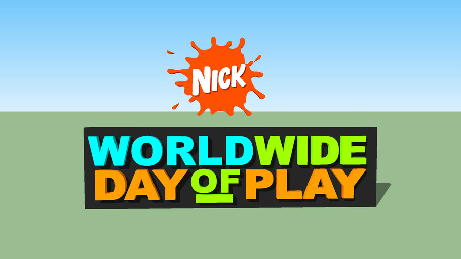 3rd Logo of Nickelodeon's Worldwide Day of Play 3D Warehouse