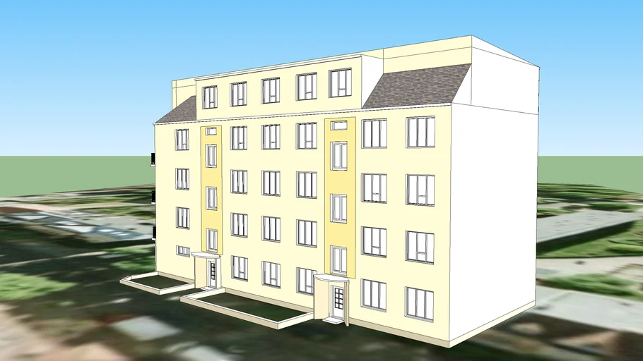 BLOCK OF FLATS ON 20 PADEREWSKIEGO STREET IN BYDGOSZCZ 3D Warehouse