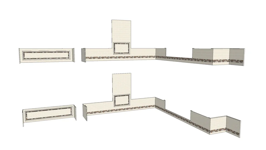 Kitchen Backsplash Design 3D Warehouse