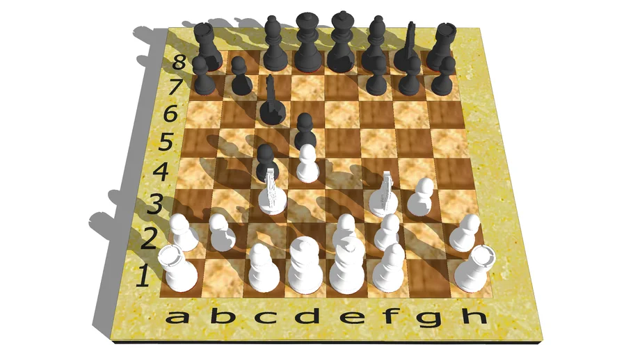 Chess - Closed game opening | 3D Warehouse