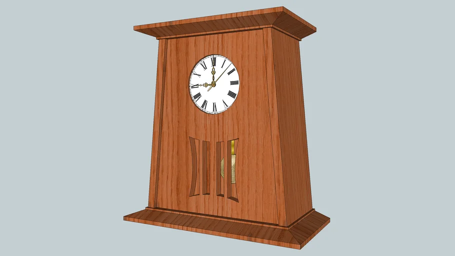 Mission Mantel Clock 3D Warehouse
