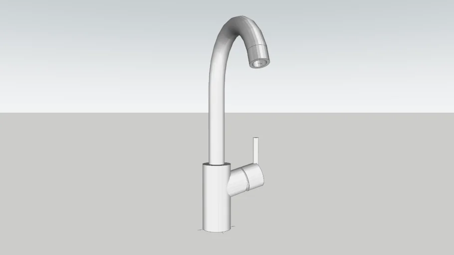 Tall mixer for kitchen sink