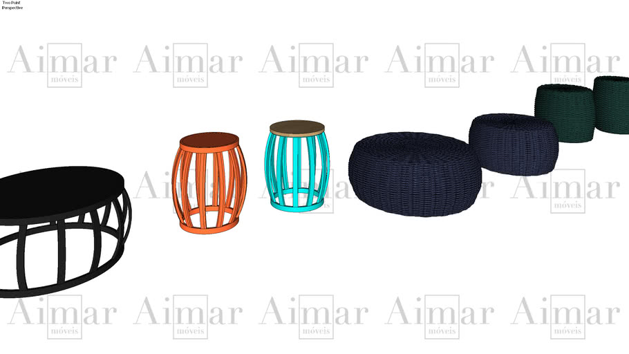 (AA) COLEÇÃO CASK CORDA PATIO BRASIL 3D Warehouse