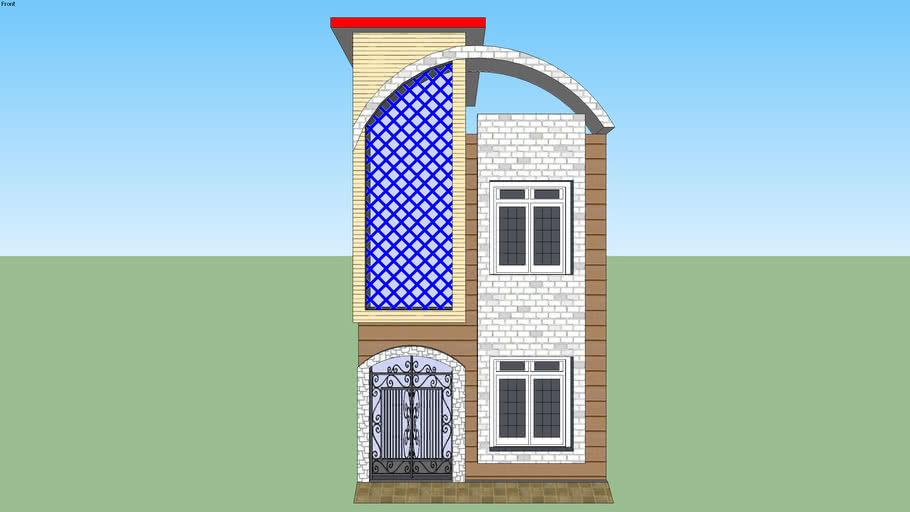 13 Ft Front Elevation 3d Warehouse