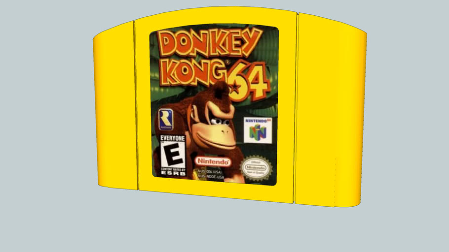Donkey Kong 64 (Nintendo 64) Yellow Cartridge 3D Warehouse