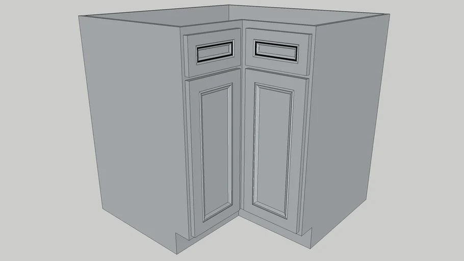 Corner Storage Cabinet 3D model