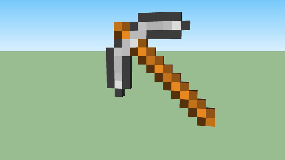Minecraft Iron Pickaxe 3d Warehouse