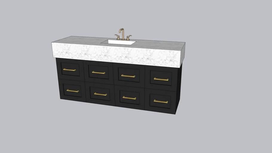 72'' luxury vanity