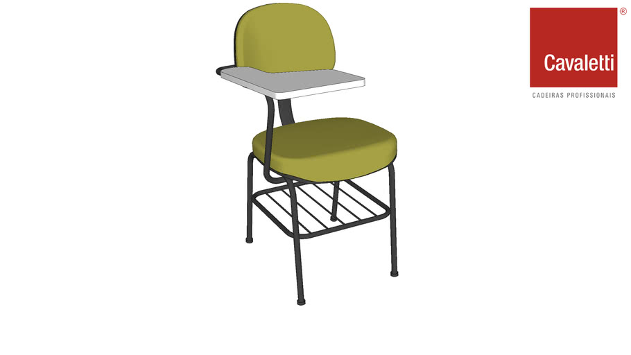 Cavaletti Start - Cadeira Secretária 4008 PU com prancheta
