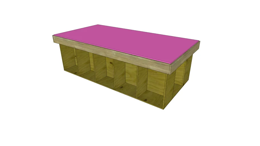 Cut Table & Storage 3D Warehouse