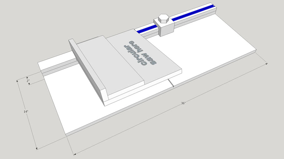 Circular Saw Repeatable Cut Jig 3D Warehouse