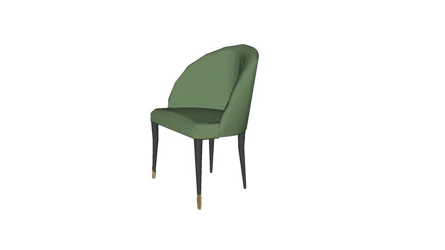 Italian Vanity Chair - Brass Feet - Pair Available - The Drawing Room ...