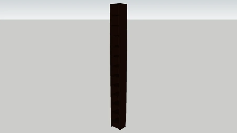 IKEA_BENNO_DVD_tower_20x17x202_blackbrown 3D Warehouse