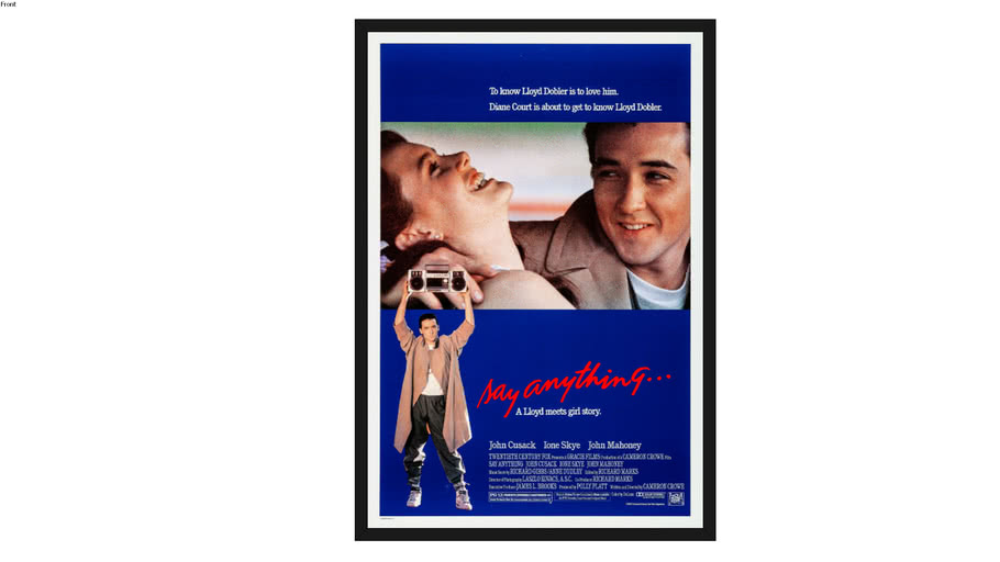 Say Anything Poster 3D Warehouse